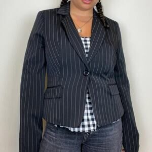 y2k 00s vintage pinstripe blazer XOXO size